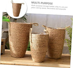 Handmade Rattan Flower Basket Decorative Plant Pot for Indoor Plants Vase Filler Boho Decor