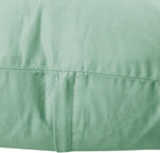 Thmyo 4-Pack 100% Cotton Lumbar Comfortable Solid Decorative Throw Pillow Case, Rectangle Cushion Cover Pillowcase Sublimation Blank Pillow Covers DIY Throw Pillowcase(12x20inch/30x50cm, Mist Green)