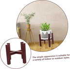 YARNOW Flower Pots Holder Wooden Plant Stand Home Indoor Plant Holder Elegant Boho Style Home Decor
