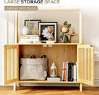 Bookcase with Drawers, 4-Tier Bamboo Bookshelf Ladder Shelf with 6 Hooks, Tall Narrow Book Shelf, 24.8"L x 10.6"W x 59.5"H, Standing Storage Organizer for Living Room, Home Office, Bedroom, Bathroom