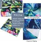 Yuiqear Blacklight Mushroom Tapestry Fantasy Forest Tree Tapestries UV Reactive Floral Plant Tapestries Neon Glow in The Dark Tapestry Wall Hanging for Bedroom Aesthetic Decor