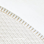 CaliTime Throw Pillow Covers Decorative 26 X 26 Inches Pack of 2 Cotton Thread Stitching Edges Solid Dyed Soft Chenille Cushion Cases for Couch Sofa Bed Living Room Farmhouse True White