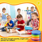 Marsui 18 Pcs Round Floor Cushions for Classroom, 12" Flexible Floor Seating with Handle for Kids Students Colorful Seats for School Kindergarten Daycare Playroom Home Nursery(Rainbow Color)