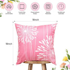 Coliuso Decorative Throw Pillow Covers 20x20 Set of 4,Pink and White Modern Simple Square Pillow Case Cushion Cover for Sofa Couch Farmhouse Living Room