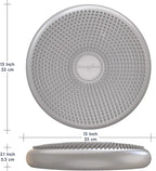 Bouncyband – Wiggle Seat – Silver, 13” D – Large Sensory Cushion for Kids Ages 6-18+ – Promotes Active Learning, Improves Student Productivity, Includes Easy-Inflation Pump