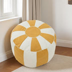 Louis Donné Unstuffed Pouf Ottoman Foot Rest Cover Waterproof Tech Fabric Small Ottoman with Storage Multifunctional Folding Pouf Cover for Living Room, Bedroom or Balcony ONLY Cover