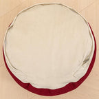 Ottoman Foot Rest Home Decor Bedroom Decor Ideal for Living Room Comfortable Floor Pouf Ottoman Foot Rest for Armchair Bean Bag Floor Cushion Footstool 12x20 Inch Wine Red Pouf with Filler