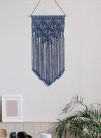 Handmade Cotton Home Decor Macrame Wall Hanging Navy