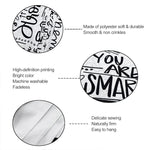 KJHL Black and White Inspirational Quote You Are Wall Tapestry Classroom Kids Tapestries Wall Hanging Motivational Positive Affirmations Saying Wall Decor Aesthetic Tapestry for Bedroom Dorm