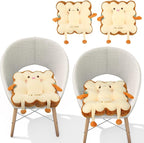 Kigley 2 Pcs Cute Chair Cushion Bread Pillow Toast Seat Cushion Bread Plush Pillow Cushions Memory Foam Kawaii Office Desk Chair Car Accessories Food Pillows Gift for Birthday Sofa Bedroom Home Decor