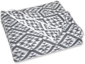 Knitted FullSize Throw Blanket - Lightweight Breathable Summer Soft Blanket of Polyester Imitation Cotton for Anti-Static,Luxury Throws for Bed, Couch and Sofa,Cozy Decorative Blankets,D3