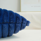 JOJUSIS Pack of 2 Faux Fur Plush Decorative Throw Pillow Covers Couch Cushion Case Soft Pillowcases (Navy Blue, 18 x 18-Inch)
