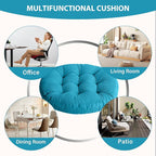 Tiita Outdoor Cushions Square Floor Pillow Thicken Tufted Seat Pad Large Floor Cushion for Yoga Meditation Living Room
