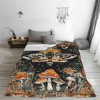 Moth Throw Blanket Soft Flannel Blanket 60"x50" in Bed Blanket Home Decor for Room Sofa Couch All Season