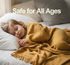 KyraHome 100% Organic Cotton Throw Blanket for Couch, 60"x80" Large Muslin Blankets for Adult, Couch, Plant Dyed Pre-Washed Breathable Gauze Warm, Fall Cotton Blankets, All Season (Mustard Yellow)