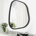 Irregular Asymmetrical Mirror Wall Mounted, Unique Vanity Mirror, Shaped Dressing Mirror Decorative for Living Room, Bathroom, Bedroom, Entryway Wall Decor 14"x10"