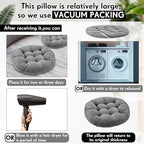 Jerify Floor Pillow Cushions Large Round Square Large Meditation Floor Pillow for Classroom Adult Meditation Picnic Party Seating Learning Daycare School(Round,Dark Grey,4 Pcs)