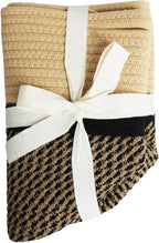 Decorative Baskets for Plants| 9- & 11-inch Pots for Indoor Plants | Floor Planter Pot Cover | Rope Plant Basket for Indoor (Small 9" Round, Tan/Black)