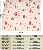Mushroom Throw Blanket, Mushrooms Blankets, 320GSM Fluffy Cozy Soft Warm Plush Lightweight Decorative Blanket Gifts for Women Men Girls Boys Kids Baby (Mushrooms 2, 50"x40")