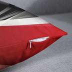 Emvency Set of 4 Throw Pillow Covers Modern Abstract Red Stripes Gray Black White Acrylic Bold Grey Decorative Pillow Cases Home Decor Square 24x24 Inches Pillowcases