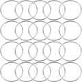 20Pcs Macrame Hoops Ring, BetterJonny 12 Inch Metal Craft Rings Hoops Silver Dream Catcher Rings Wreath Hoop Rings for Home Decorations DIY Crafts and Wall Hanging Crafts