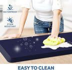 4/5 Inch Thick Kitchen Mat - Cushioned Anti Fatigue Mats for Kitchen Floor - Easy to Clean, Waterproof, Non-Slip Kitchen Rug for Sink, Office, Kitchen (20''x39'' Blue)