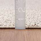 LUXE WEAVERS Solid Machine Woven Beige 2x8 Area Rug, Indoor Stain-Resistant Carpet