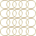 20Pcs Macrame Hoops Ring, BetterJonny 10 Inch Metal Craft Rings Hoops Gold Dream Catcher Rings Wreath Hoop Rings for Home Decorations DIY Crafts and Wall Hanging Crafts