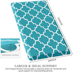 WISELIFE Anti Fatigue Floor Mat - 4/5 Inch Thick Kitchen Mat Non Slip Waterproof Heavy Duty Ergonomic Comfort Mat Durable for Home, Office, Sink, Laundry,(20" x 32", Green)