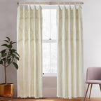 IOWER Macrame Curtains Windows 2 Panels 50" Wx75 L Macrame Closet Doorway Boho Curtains Long Macrame Decor Wedding Backdrop