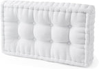 DormCo Rainha - Ultra Thick Tufted Floor Pillow - Pure White