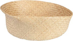 Large Beige Collapsible Seagrass Basket with Handles
