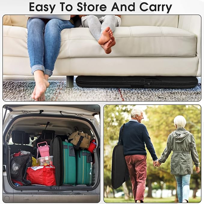 Stadium Seats Cushion for Bleachers with Strong Back Support, Folding Bleacher Seat with 20In Wide Cushion, 4LBS Lightweight, 6 Reclining Positions, Multifunctional Floor Chair for Indoor or Outdoor