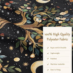 90”x 71” Large Tree of Life Tapestry Wall Hanging Boho Spiritual Wall Tapestry for Bedroom Aesthetic Large Sacred Wall Hangings Tapestries Black Botanical Nature Tapestries Living Room Dorm Decor