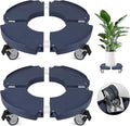 2 Pack Plant Caddy Stands with 360° Wheels Adjustable 15-22 Inch Rolling Plant Stands Heavy Duty Large Plant Carts Dolly with Casters 440lbs Capacity for Large Planter, Garden Pot, Flower Pot, Blue