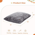 MAXYOYO 3 in 1 Kids Bean Bag Chair Bed, Child Floor Sofa for Gaming, Reading, Faux Fur Floor Mattress with High-Density Foam Filling for Living Room Bedroom