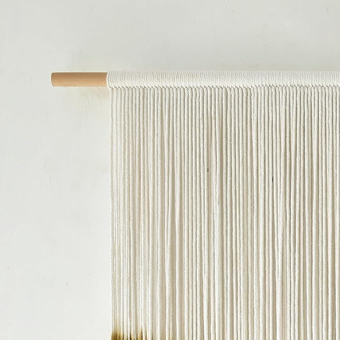 Flber Macrame Wall Hanging Large Yarn Wall Art 57" W x 31" L Modern Bohemian Home Décor for Living Room or Bedroom