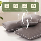 Memory Foam 14 x 22 Inch Throw Pillow Insert, Premium Lumbar Pillow Insert for Decorative Throw Pillow, Living Room, Couch and Sofa, 14 x 22 Inch, Gray
