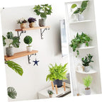 BESPORTBLE 2pcs Wide-use Plant Stand Holder Rustic Design Solid Wood Flower Pot Rack for Boho Office Garden Decor