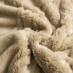 YUSOKI Queen Size Blanket Single Layer,Weight(4.4lb),370GMS-3D Stylish Design for Gift Home Decor (Tan,90"x90")