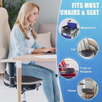 BlissTrends Donut Pillow Seat Cushion, Donut Chair Cushions for Postpartum Pregnancy & Hemorrhoids, Tailbone Pain Relief Cushion, Memory Foam Lifting Cushions for Office & home Chairs (Grey, XX-Large)