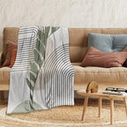 Boho Mid Century Throws Blankets Beige Yellow Modern Abstract Throw Blankets Minimalist Sun Boho Geometric Aesthetic Soft Warm Bed Bedding Women Blankets for Couch Bedroom Office 40"x50"