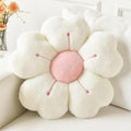 Flower Pillow, Flower Shaped Pillow Decorative Throw Pillows for Bed Couch, Cute Daisy Pillow Dorm Decor Floor Seating Cushion (White, 19.6 Inches)