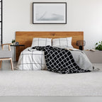 LUXE WEAVERS Solid Machine Woven Stone 4x6 Area Rug, Indoor Stain-Resistant Carpet