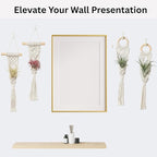 4 Pack Air Plants Holders, Wall Planters for Indoor Plants | Macrame Plant Hanger, Air Plant Hanger for Air Fern, Tillandsias (for Air Plant, NO Plant Included)
