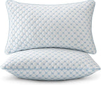 MIULEE Queen Size Bed Pillows, Memory Foam Cooling Set of 2 Decorative Throw Pillows,Adjustable Premium Stuffer for Sofa Couch Bed and Living Room
