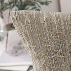 MIULEE Pack of 2 Decorative Burlap Linen Throw Pillow Covers Modern Farmhouse Pillowcases Rustic Woven Textured Cushion Cover for Sofa Couch Bed 16x16 Inch Light Brown