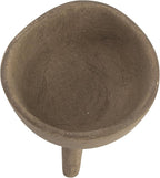 Creative Co-Op Round Terra-cotta Bowl with 3-Legs and Distressed Finish, Cream