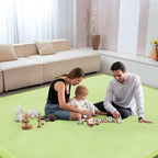 Baby Play Mat for Floor Nursery Muscle Mat Area Playroom Rug 39"x59" Memory Foam 1.3" Thick Crawling Mat for Babies,Toddlers, Infants,Kids (Light Green)