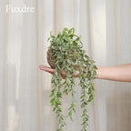 3 Pack Mini Artificial Hanging Greenary Fake Hanging Plants in Basket for Wall Living Room Decor Bathroom Shelf Home Indoor
